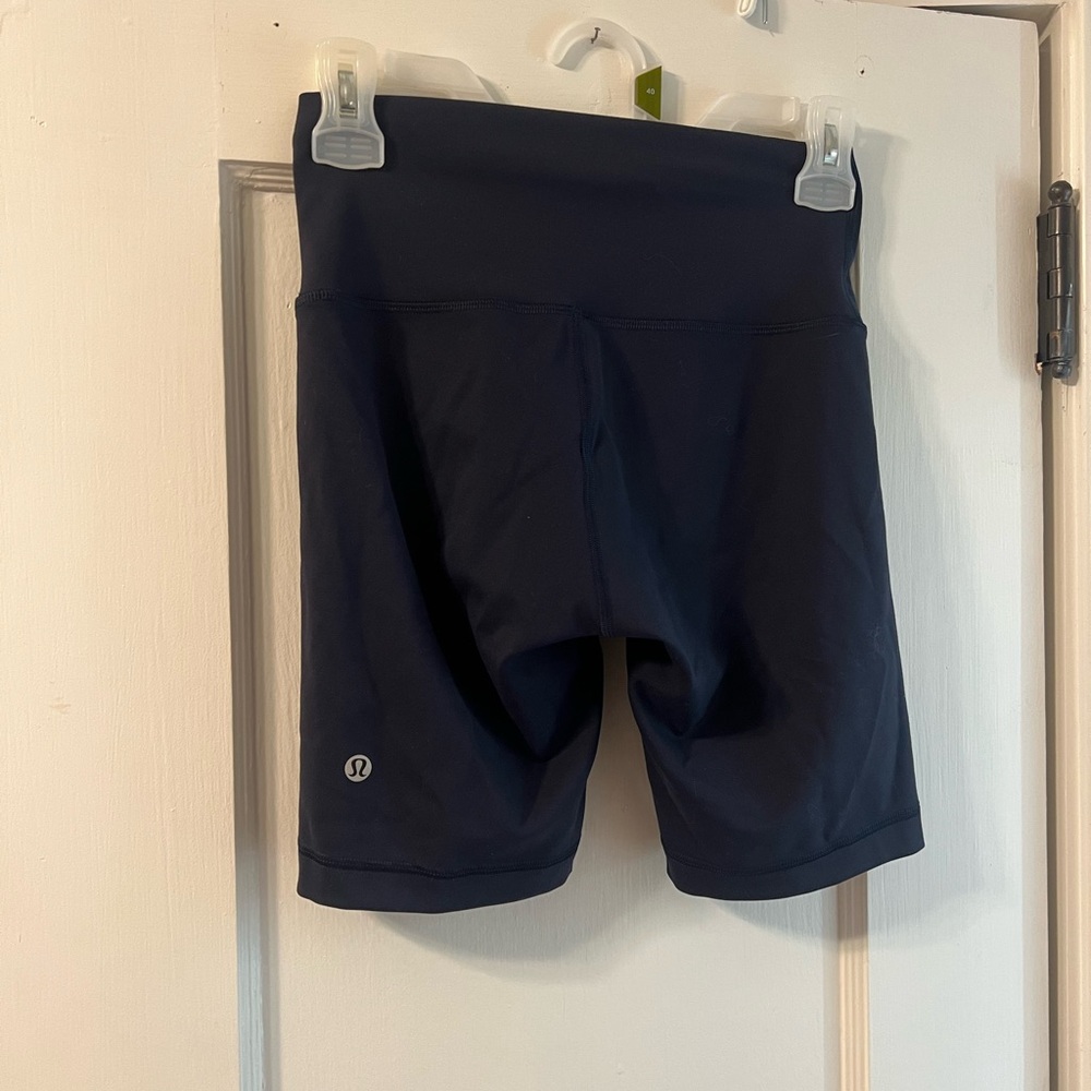 Lululemon Women's Navy Blue Bike Shorts